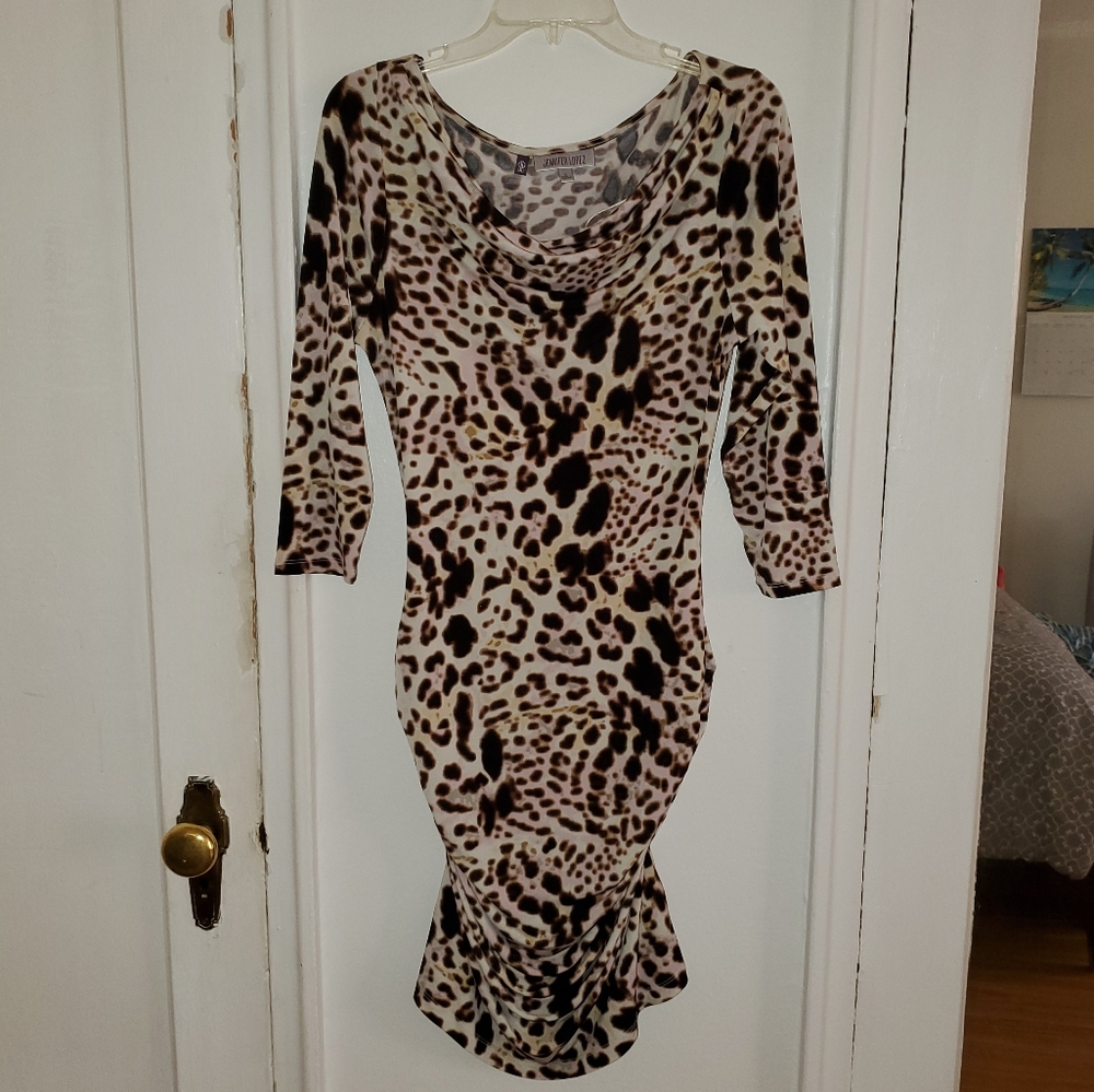 Jennifer Lopez leopard print dress